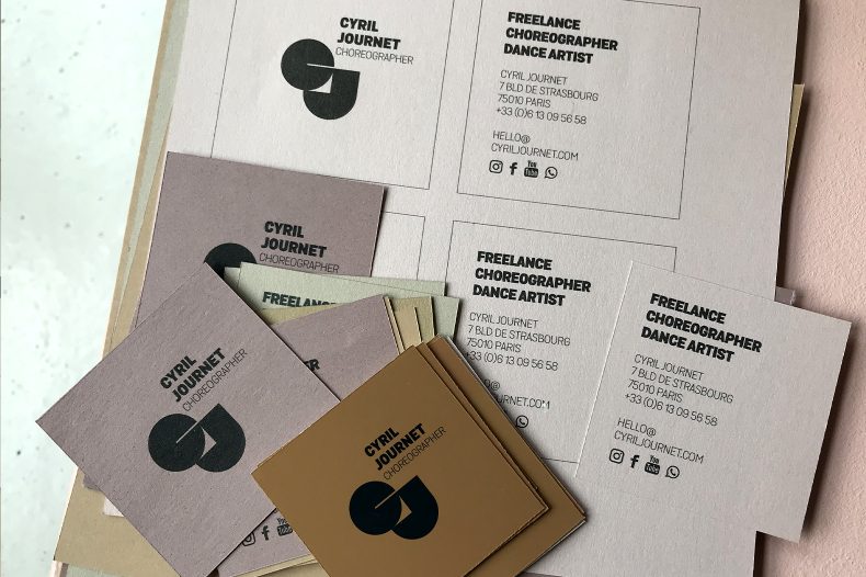 Identité visuelle web pour le chorégraphe C. Journet